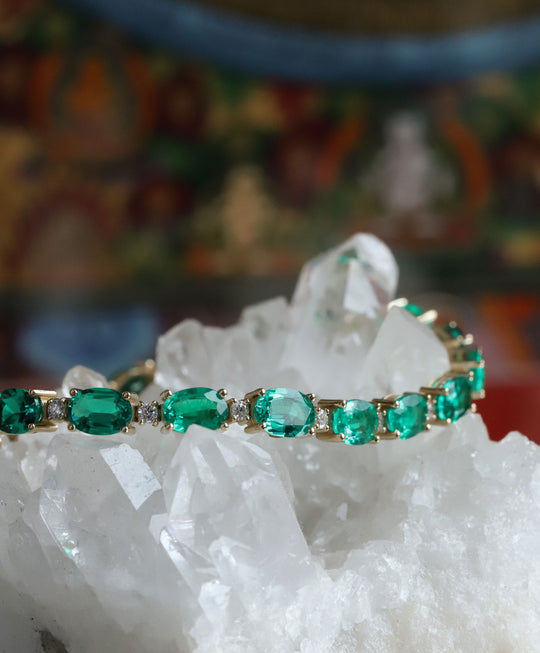 Emerald Tennis Bracelet (unisex)