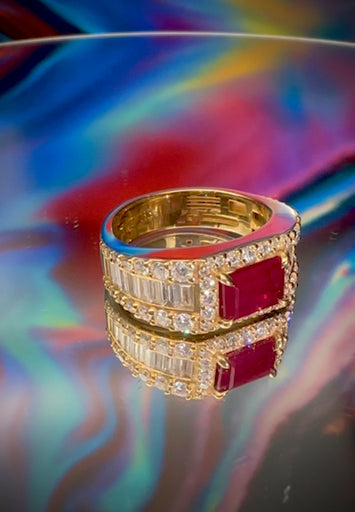 Ruby Baguette Ring