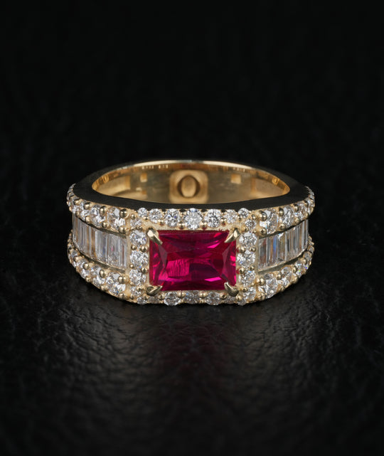 Ruby Baguette Ring