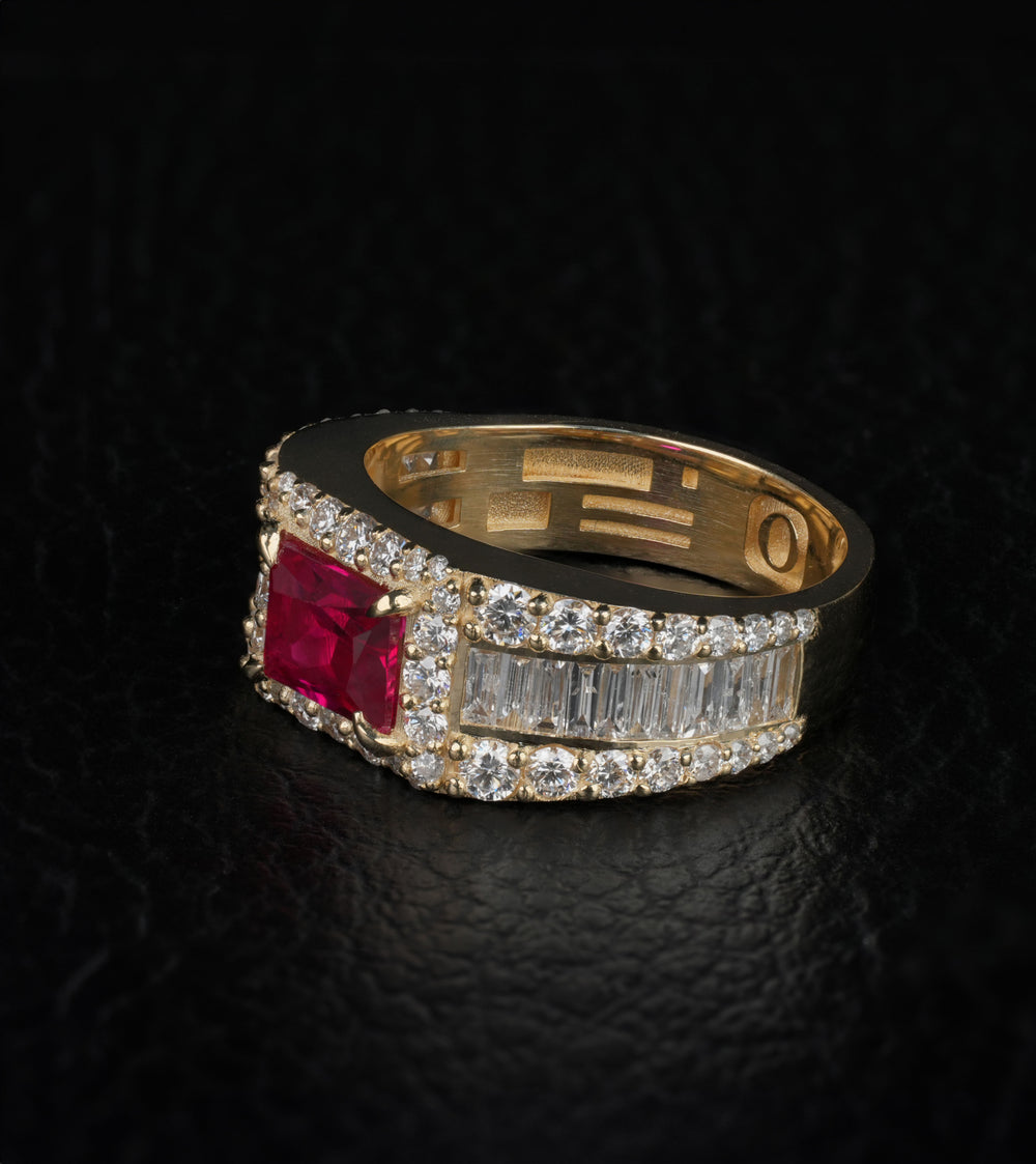 Ruby Baguette Ring