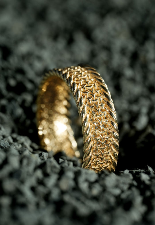 The Woven Flame 14k Gold Ring